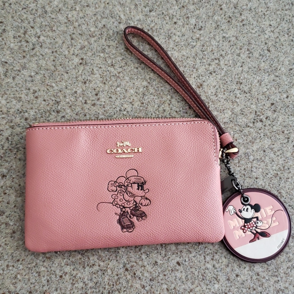 Disney x Coach Limited Edition wristlet and charm